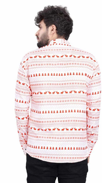 Mayawye Men's Cotton Blended Printed Full Sleeve Shortkurta (Multicolor)