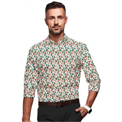 Mayawye Men's Cotton Blended Printed Full Sleeve Shirt (Multicolor)