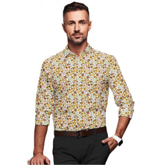 Mayawye Men's Cotton Blended Printed Full Sleeve Shirt (Multicolor)