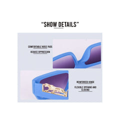 Mayawye Classic Unisex UV400 Protection Sunglasses (Blue)