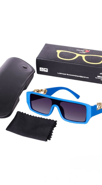 Mayawye Classic Unisex UV400 Protection Sunglasses (Blue)