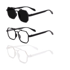 Mayawye Pack Of 3 Classic Unisex UV400 Protection Sunglasses (MultiColor)