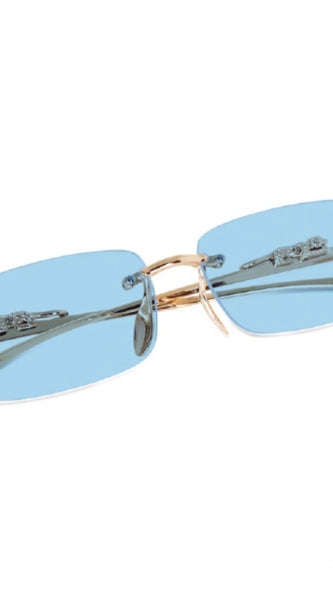 Mayawye Classic Unisex UV400 Protection Sunglasses (Gold)
