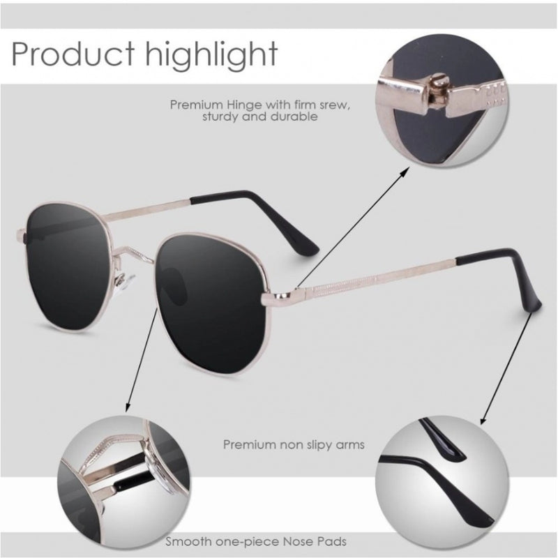 Mayawye Pack Of 2 Classic Unisex UV400 Protection Sunglasses (MultiColor)