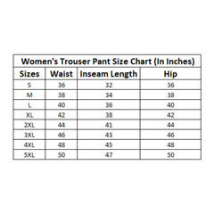Mayawye Women's Casual Checked Rayon Trouser Pant (White)