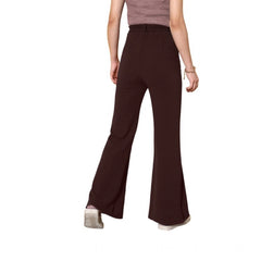 Mayawye Women's Polyester Cow Pattern Pant (Coffee)