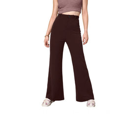 Mayawye Women's Polyester Cow Pattern Pant (Coffee)