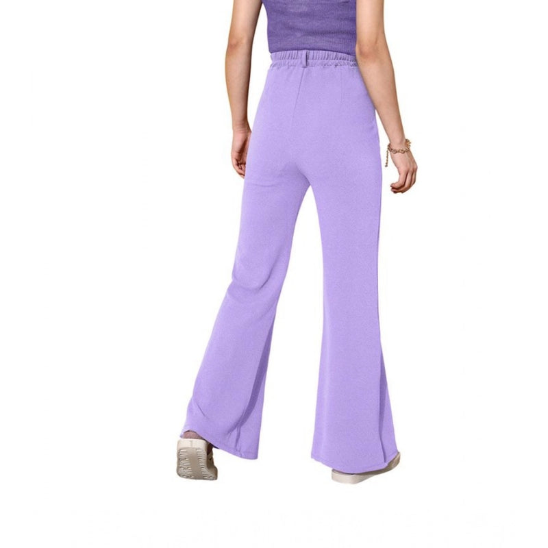 Mayawye Women's Polyester Cow Pattern Pant (Pruple)