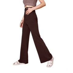 Mayawye Women's Polyester Cow Pattern Pant (Coffee)