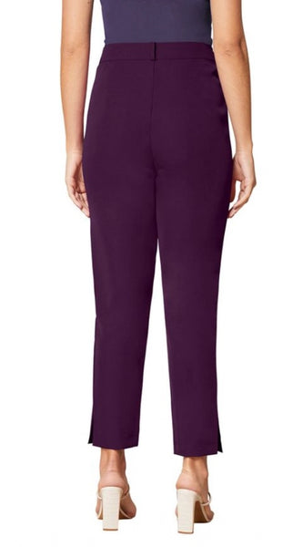 Mayawye Women's Polyester Solid With Pocket Pant (Wine)