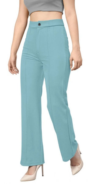 Mayawye Women's Polyester Cow Pattern Pant (Pista)