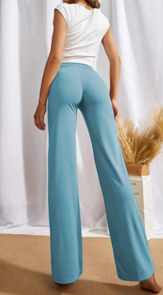 Mayawye Women's Polyester Solid Regular Fit Pant (Pista)