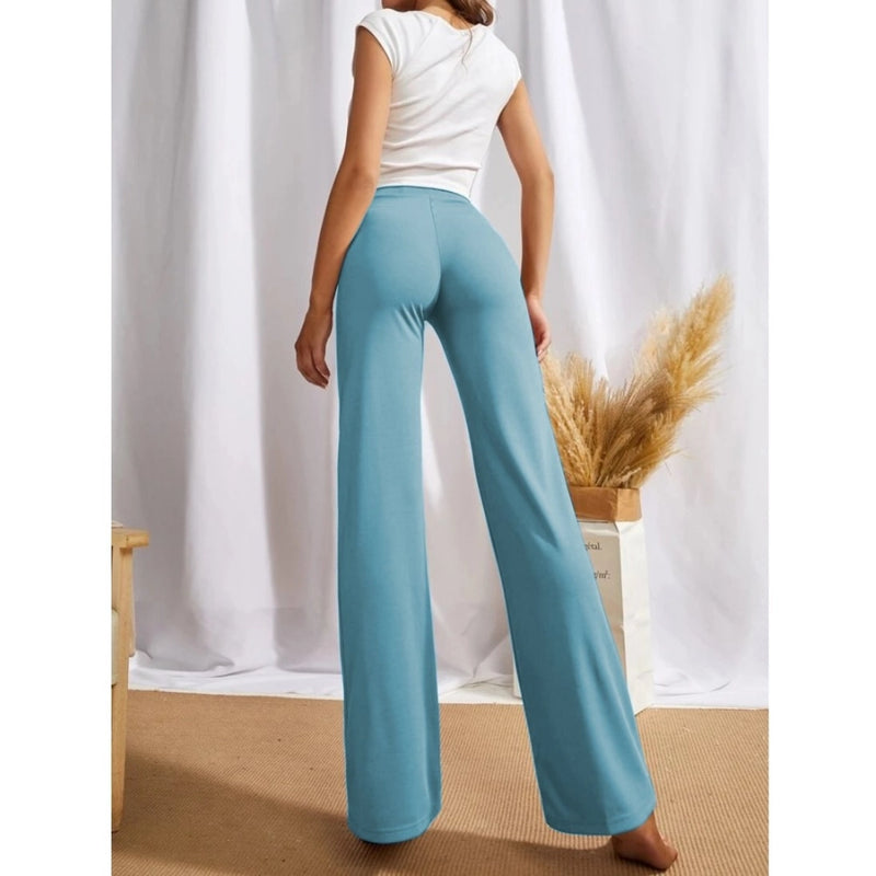 Mayawye Women's Polyester Solid Regular Fit Pant (Pista)