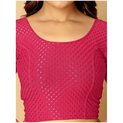 Mayawye Pack Of_2 Women's Hosiery Short Sleeves Round Neck Non-Padded Blouse (Pink)