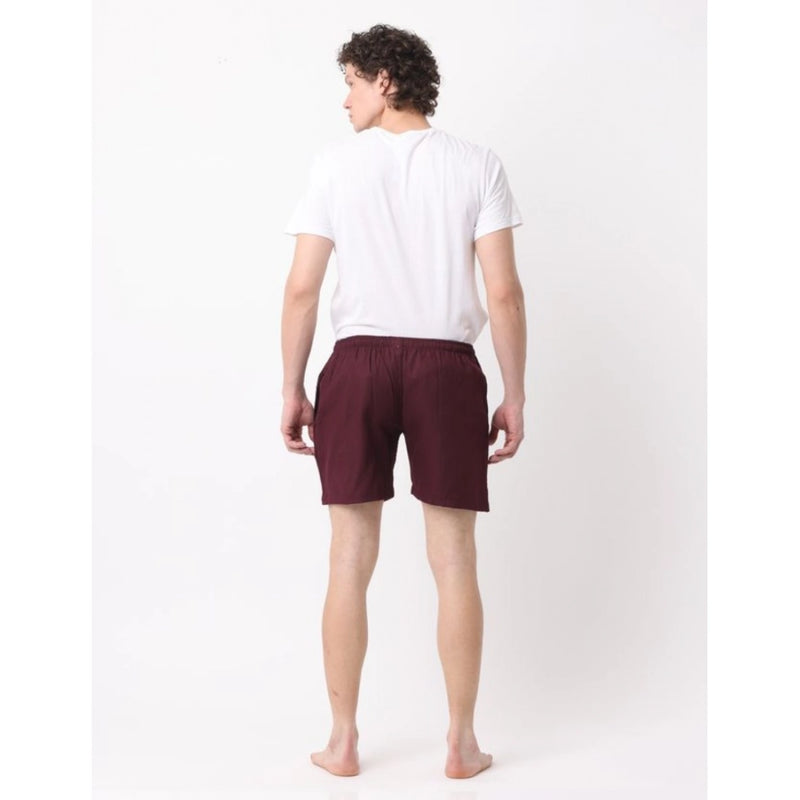 Mayawye Pack_of_2 Men's Polycotton Solid Boxer Shorts (Multicolor)