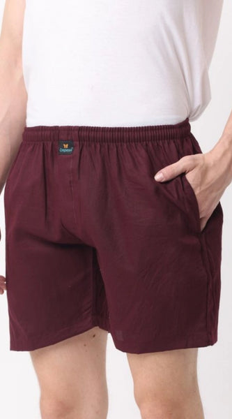 Mayawye Pack_of_2 Men's Polycotton Solid Boxer Shorts (Multicolor)