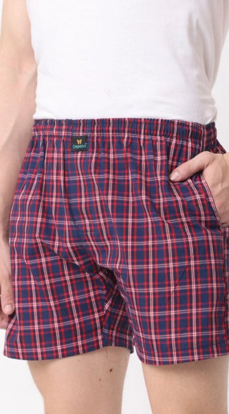 Mayawye Pack_of_2 Men's Polycotton Checked Boxer Shorts (Multicolor)