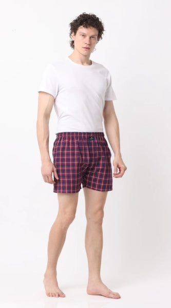 Mayawye Pack_of_2 Men's Polycotton Checked Boxer Shorts (Multicolor)