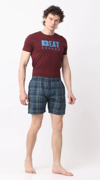 Mayawye Pack_of_2 Men's Polycotton Checked Boxer Shorts (Multicolor)