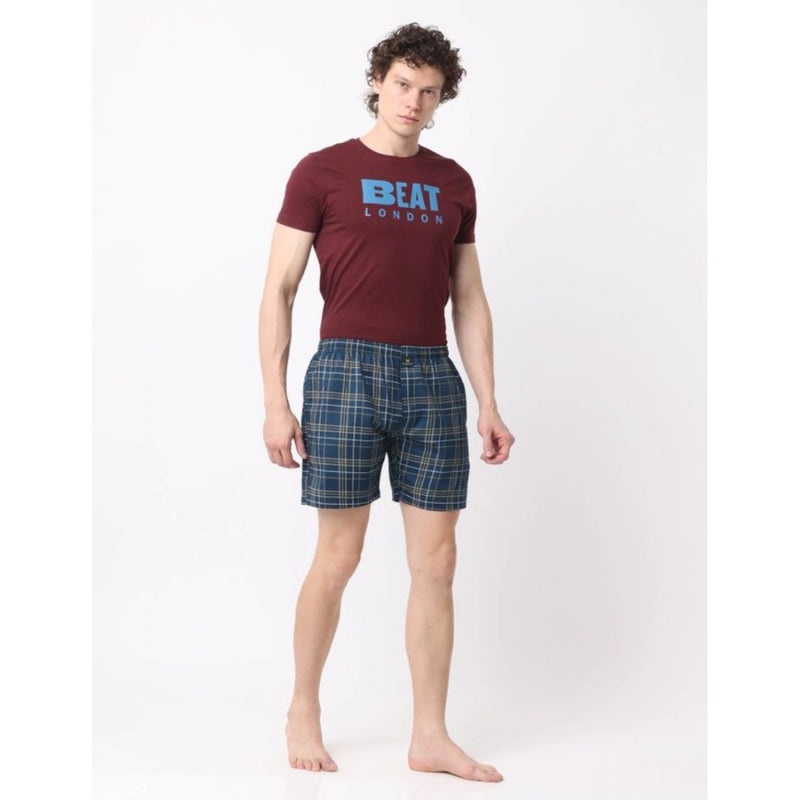 Mayawye Pack_of_2 Men's Polycotton Checked Boxer Shorts (Multicolor)