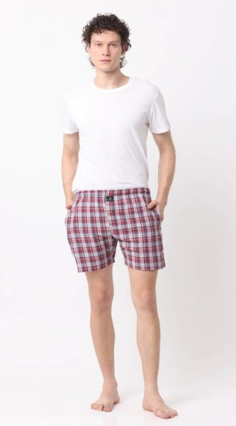 Mayawye Pack_of_2 Men's Polycotton Checked Boxer Shorts (Multicolor)