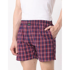 Mayawye Pack_of_2 Men's Polycotton Checked Boxer Shorts (Multicolor)