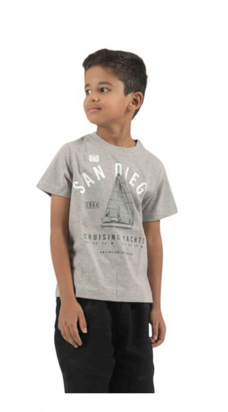 Mayawye Pack of 2 Boy's Cotton Printed Short Sleeve T-Shirt's (Multicolor)