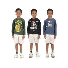 Mayawye Pack of 3 Boy's Cotton Printed Full Sleeve T-Shirt's (Multicolor)