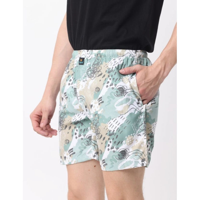 Mayawye Pack_of_2 Men's Polycotton Printed Boxer Shorts (Multicolor)