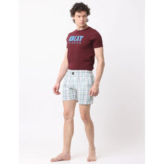 Mayawye Pack_of_2 Men's Polycotton Checked Boxer Shorts (Multicolor)