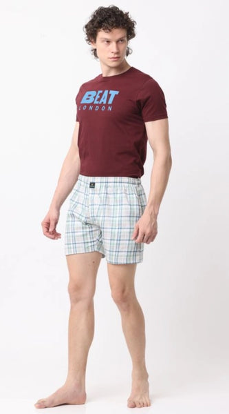 Mayawye Pack_of_2 Men's Polycotton Checked Boxer Shorts (Multicolor)