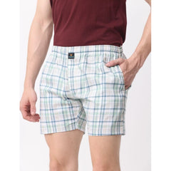Mayawye Pack_of_2 Men's Polycotton Checked Boxer Shorts (Multicolor)