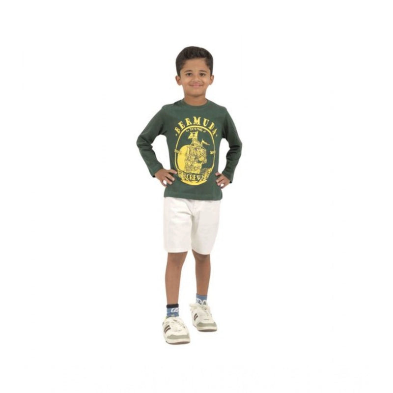 Mayawye Pack of 3 Boy's Cotton Printed Full Sleeve T-Shirt's (Multicolor)