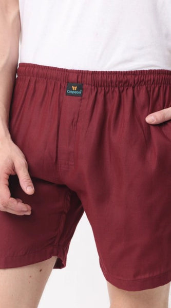 Mayawye Pack_of_2 Men's Polycotton Solid Boxer Shorts (Multicolor)
