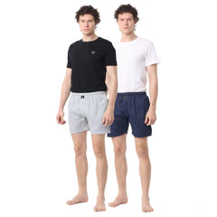 Mayawye Pack_of_2 Men's Polycotton Solid Boxer Shorts (Multicolor)