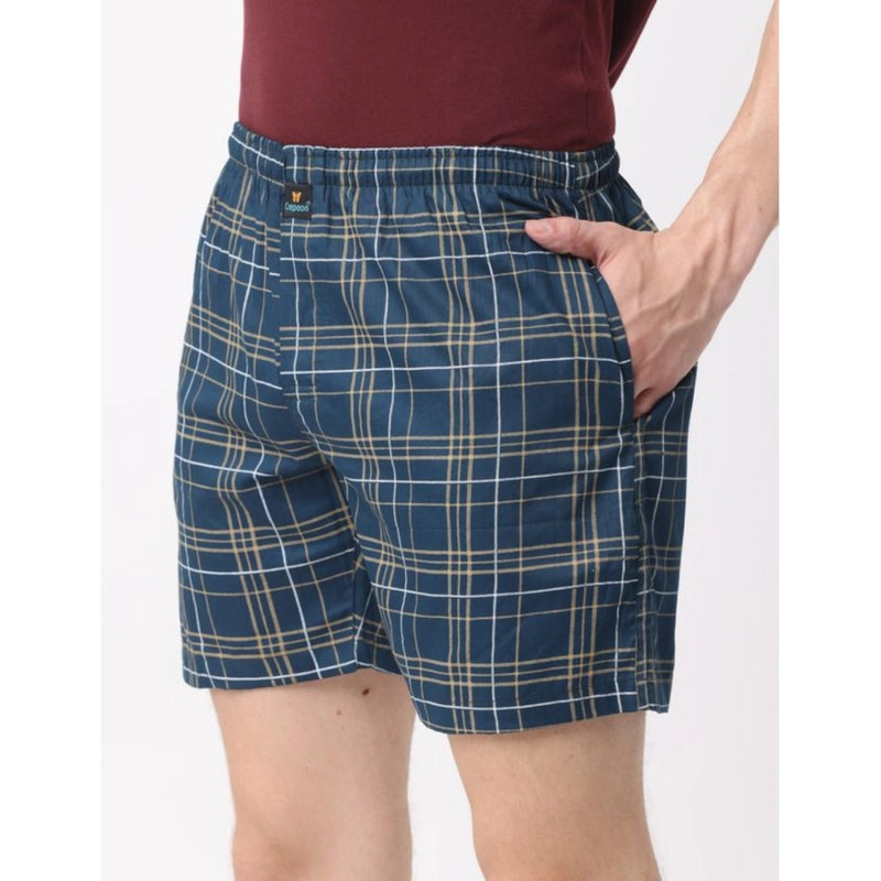 Mayawye Pack_of_2 Men's Polycotton Checked Boxer Shorts (Multicolor)