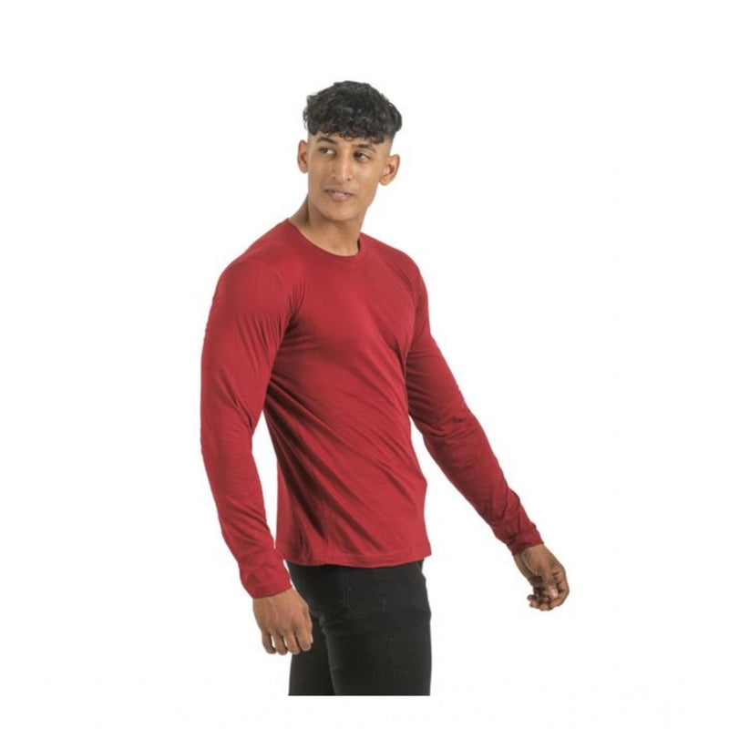 Mayawye Pack of 2 Men's Casual Cotton Solid Full Sleeve Tshirts (Multicolor)