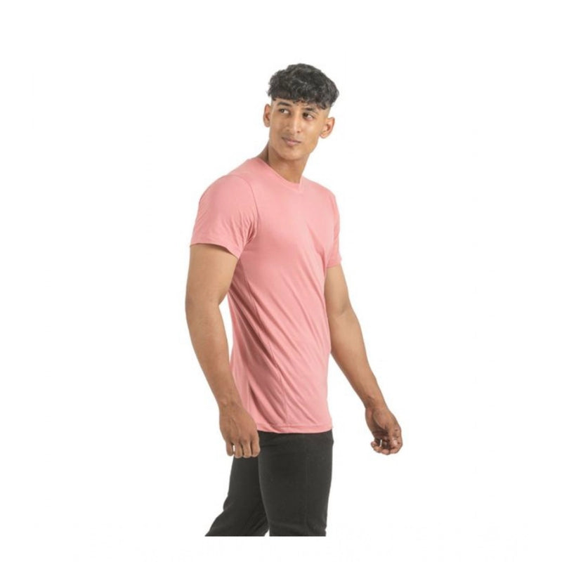 Mayawye Pack of 2 Men's Casual Cotton Solid Short Sleeve Tshirts (Multicolor)