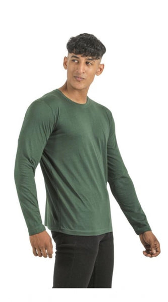 Mayawye Pack of 2 Men's Casual Cotton Solid Full Sleeve Tshirts (Multicolor)