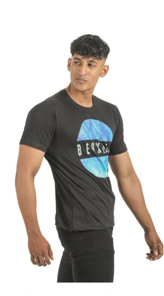 Mayawye Pack of 2 Men's Casual Cotton Printed Short Sleeve Tshirts (Multicolor)