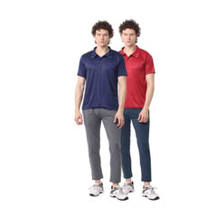 Mayawye Pack of 2 Men's Casual Cotton Blend Solid Short Sleeve Tshirts (Multicolor)