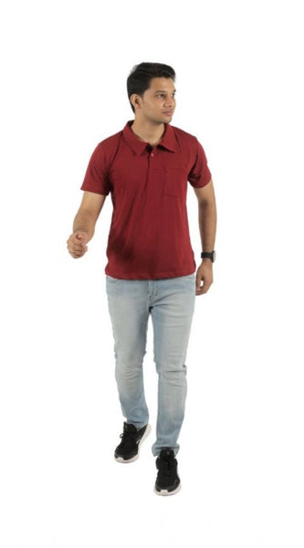 Mayawye Pack of 2 Men's Casual Cotton Solid Short Sleeve Tshirts (Multicolor)