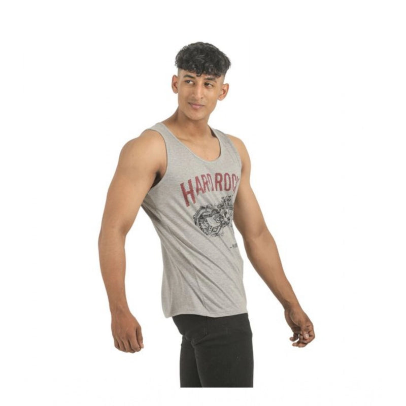 Mayawye Pack of 2 Men's Casual Cotton Printed Sleeveless Sleeve Tshirts (Multicolor)