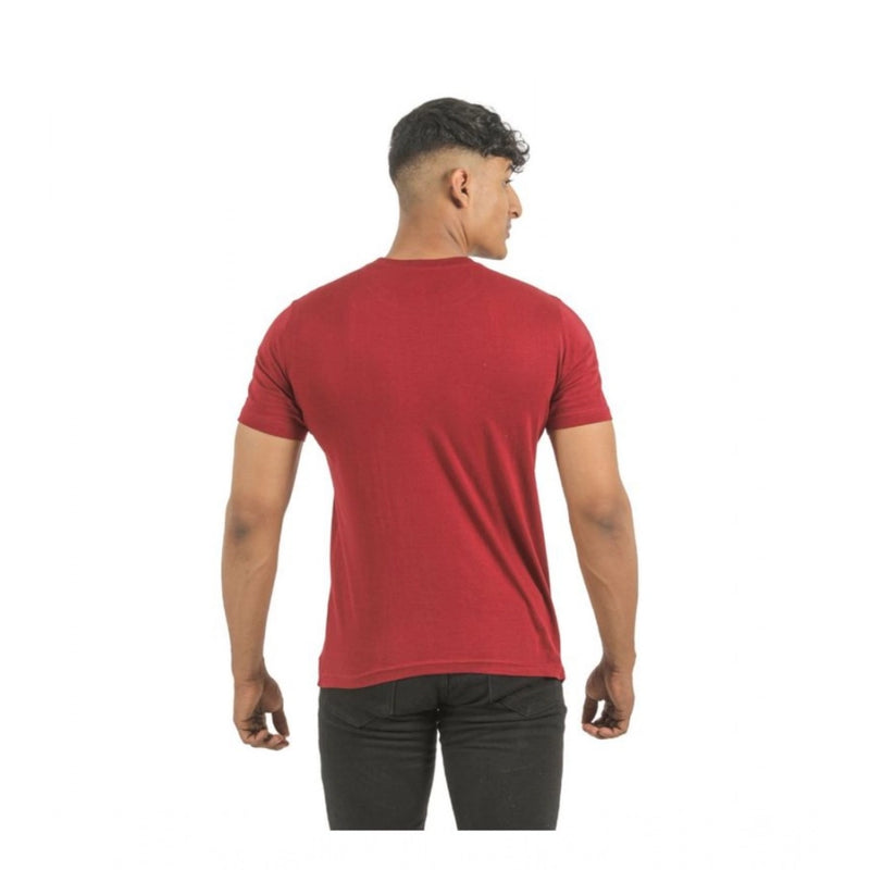 Mayawye Pack of 2 Men's Casual Cotton Printed Short Sleeve Tshirts (Multicolor)
