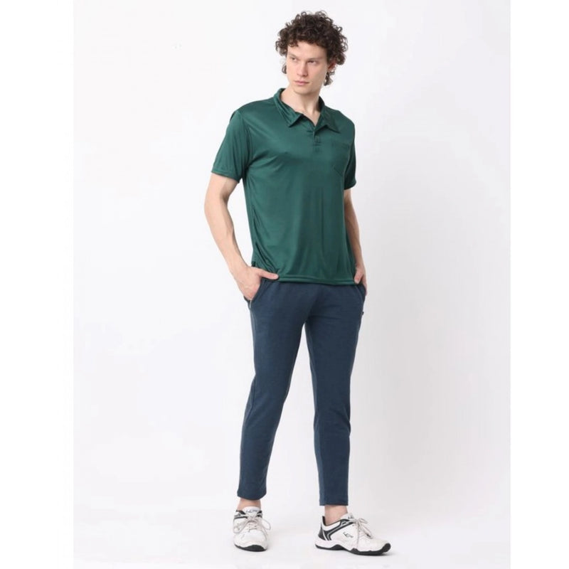 Mayawye Pack of 2 Men's Casual Cotton Blend Solid Short Sleeve Tshirts (Multicolor)