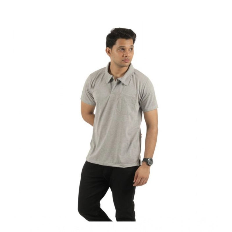 Mayawye Pack of 2 Men's Casual Cotton Solid Short Sleeve Tshirts (Multicolor)
