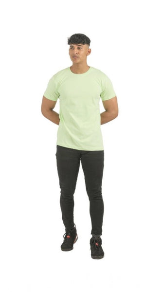 Mayawye Pack of 2 Men's Casual Cotton Solid Short Sleeve Tshirts (Multicolor)
