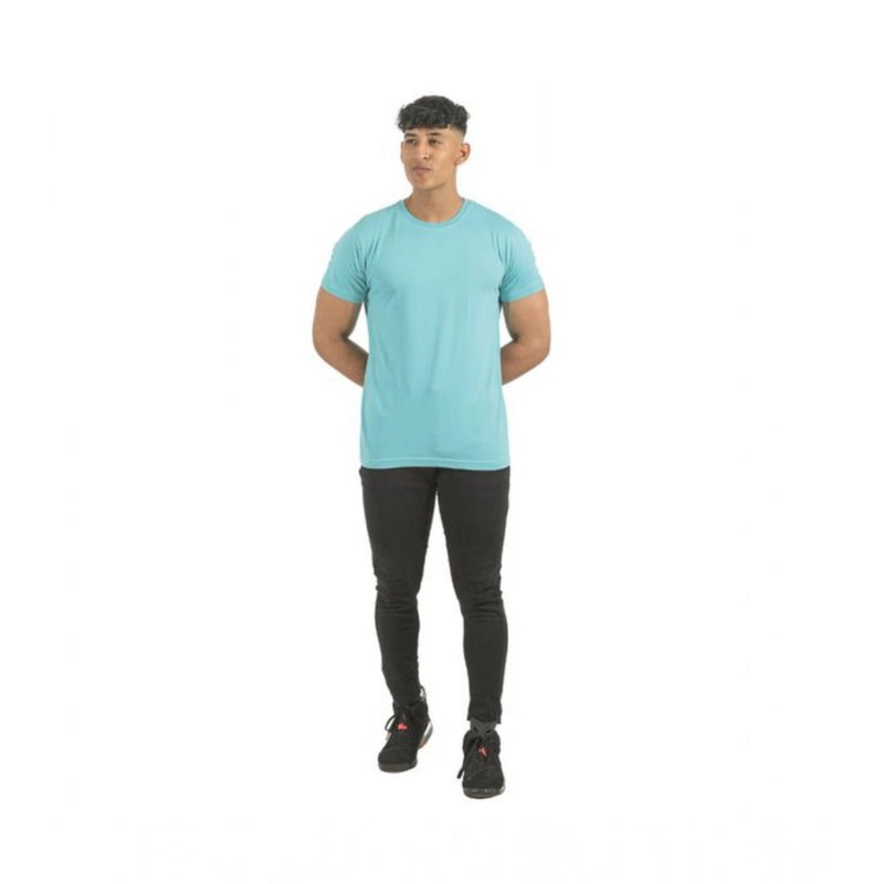 Mayawye Pack of 2 Men's Casual Cotton Solid Short Sleeve Tshirts (Multicolor)