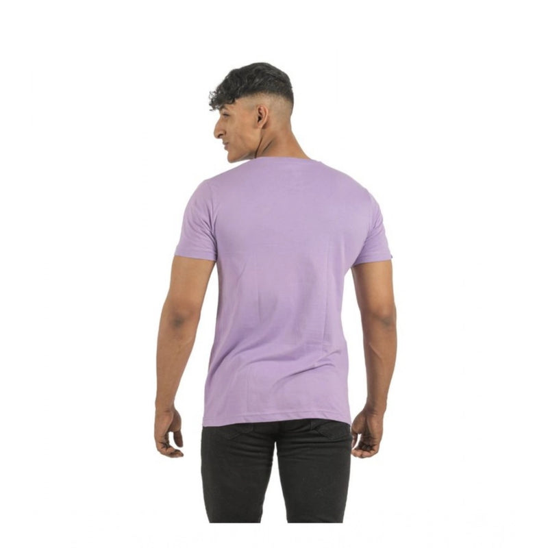 Mayawye Pack of 2 Men's Casual Cotton Solid Short Sleeve Tshirts (Multicolor)