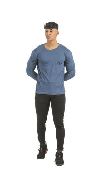 Mayawye Pack of 2 Men's Casual Cotton Solid Full Sleeve Tshirts (Multicolor)